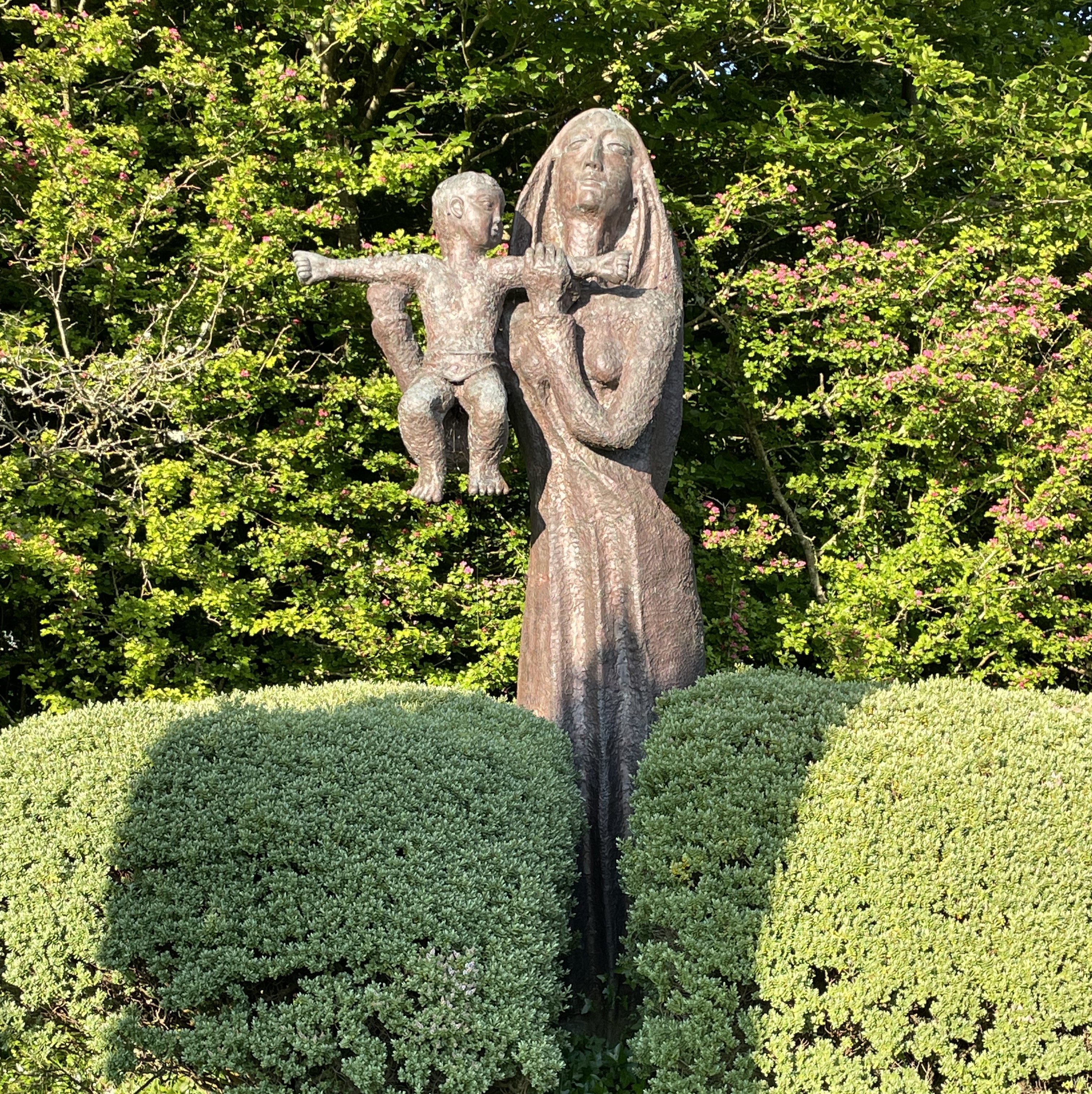 ‘Mother and Child’ by Brother Joseph McNally in the Ballintubber Abbey garden