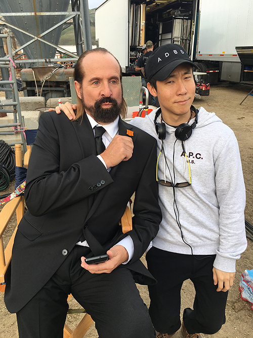 Marcus with actor Peter Stormare