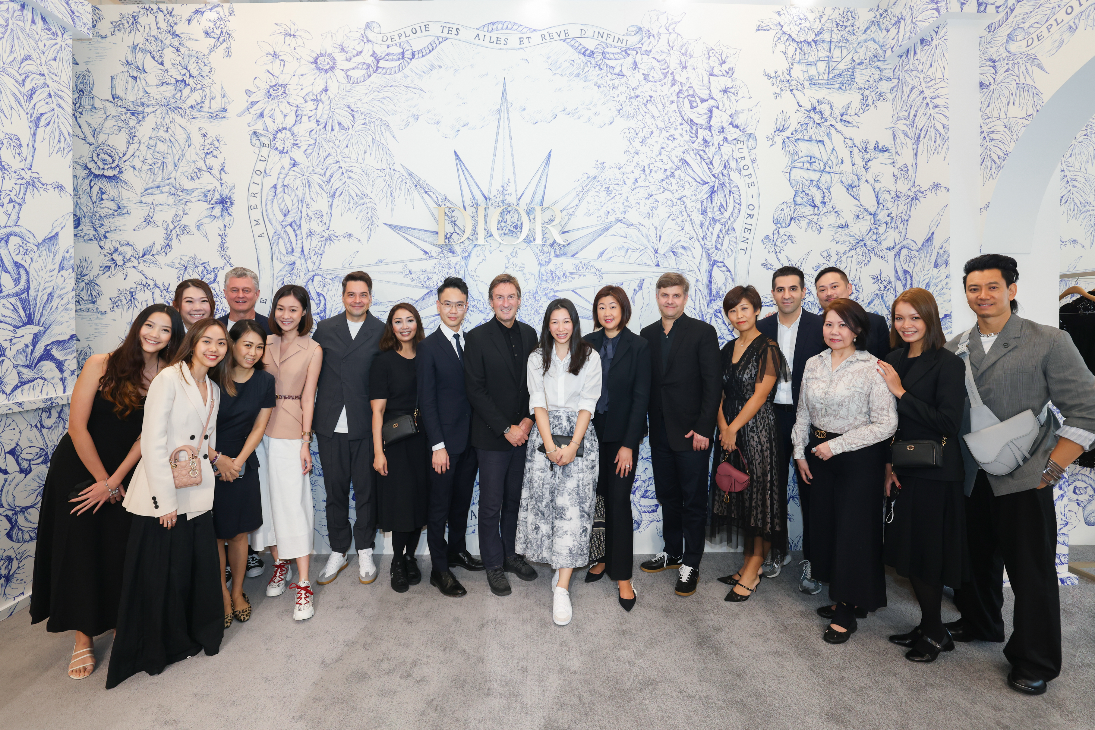 Felicia (front row, first from left) at the Dior Women Cruise 2023 Collection Presentation.