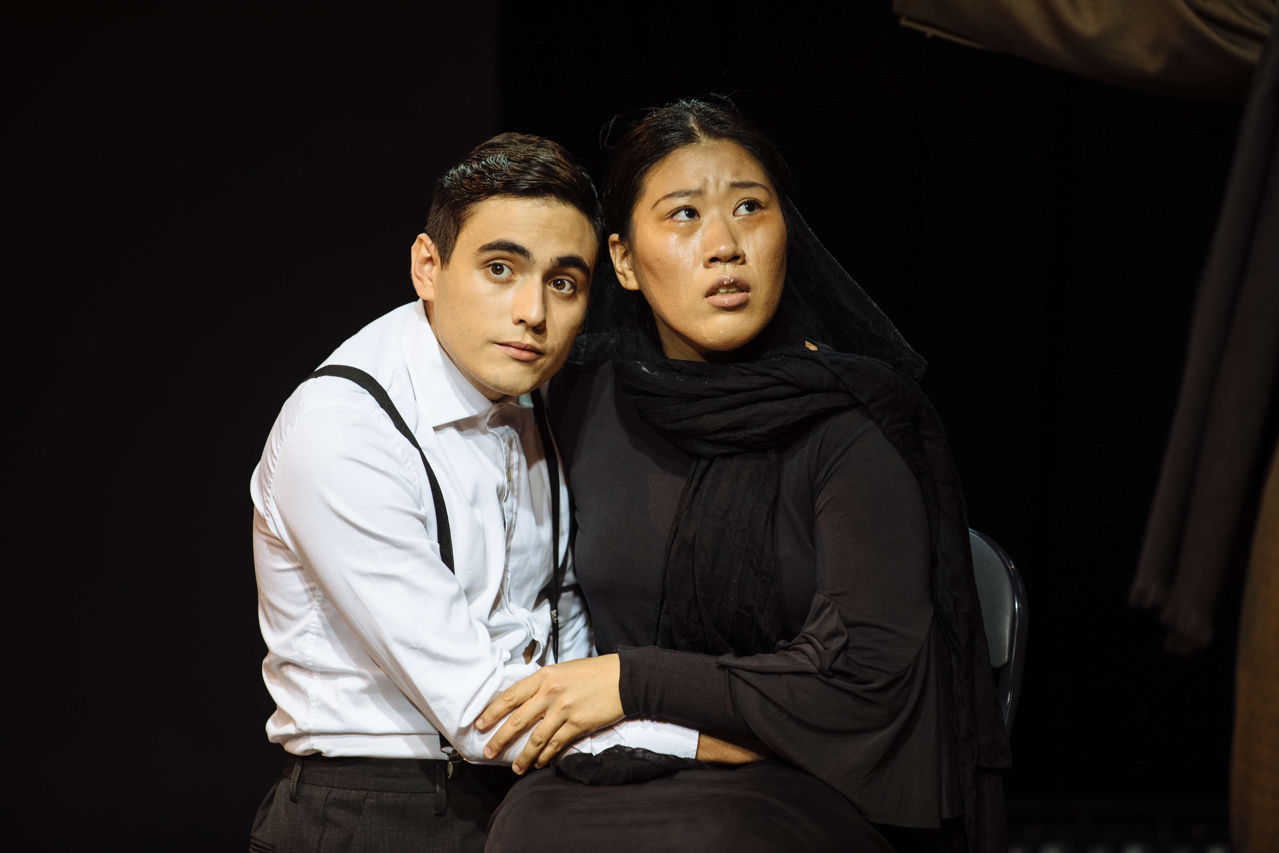 Miso performing in Six Characters Looking for an Author (dir. Leela Alaniz).