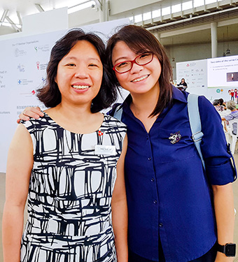 Alexis Yang with Yeo Tan Tan