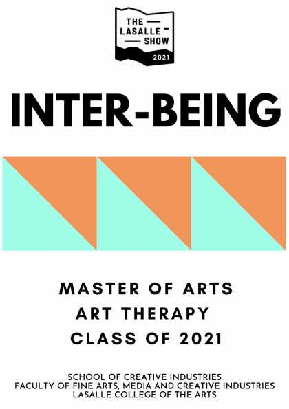 Cover for Inter-Being, MA Art Therapy graduation catalogue