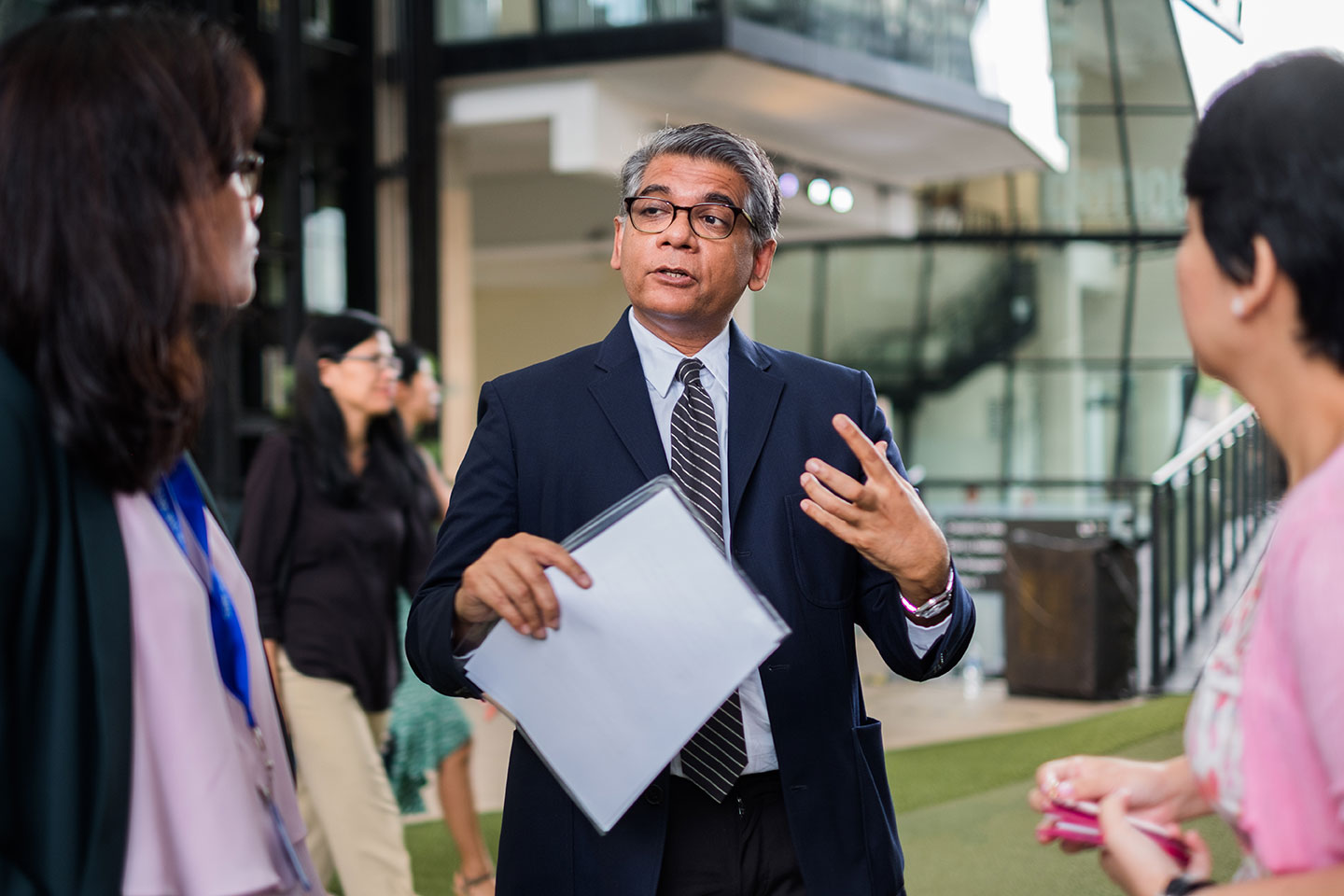 Venka at the opening of Tropical Lab 12