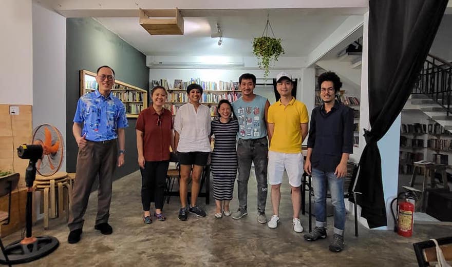 MA Asian Art Histories students and Programme Leader Jeffrey Say with Reaksmey Yean, an alumnus of the programme 