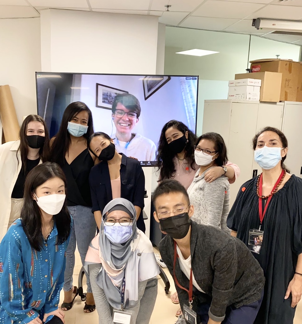 Prarthna (back row, third from right) with her classmates.