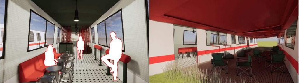 Kopi Chapters concept art by Chan Man Wai Sharome, Farah Bte Omar, Jumana Haseen D/O Abdul Ghani, Leong Mun Fay Ava, Leong Wai Kit and Pu Wen Wen.