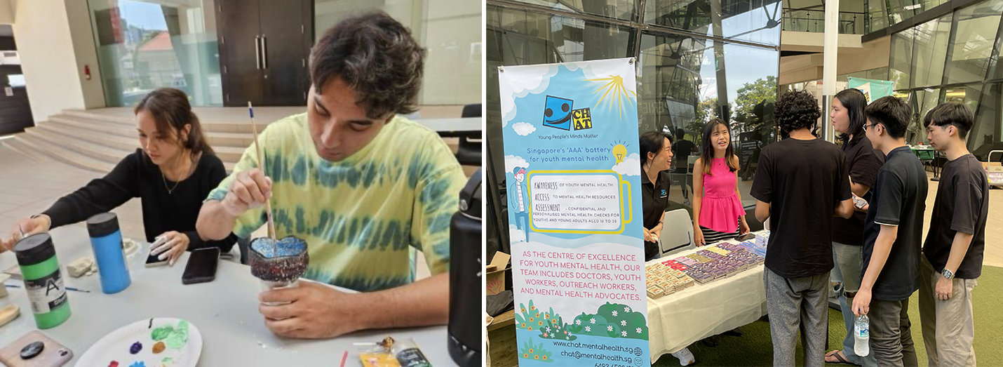 A range of activities for students to participate in during Mental Wellness Week.