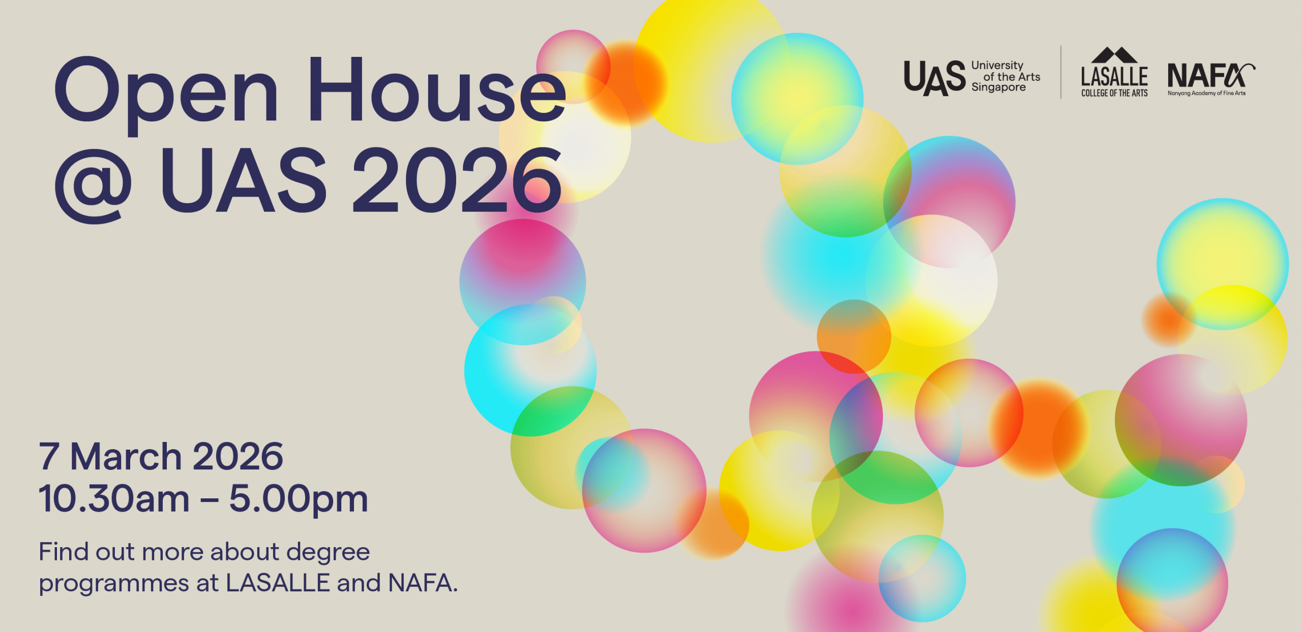 UAS Open House banner