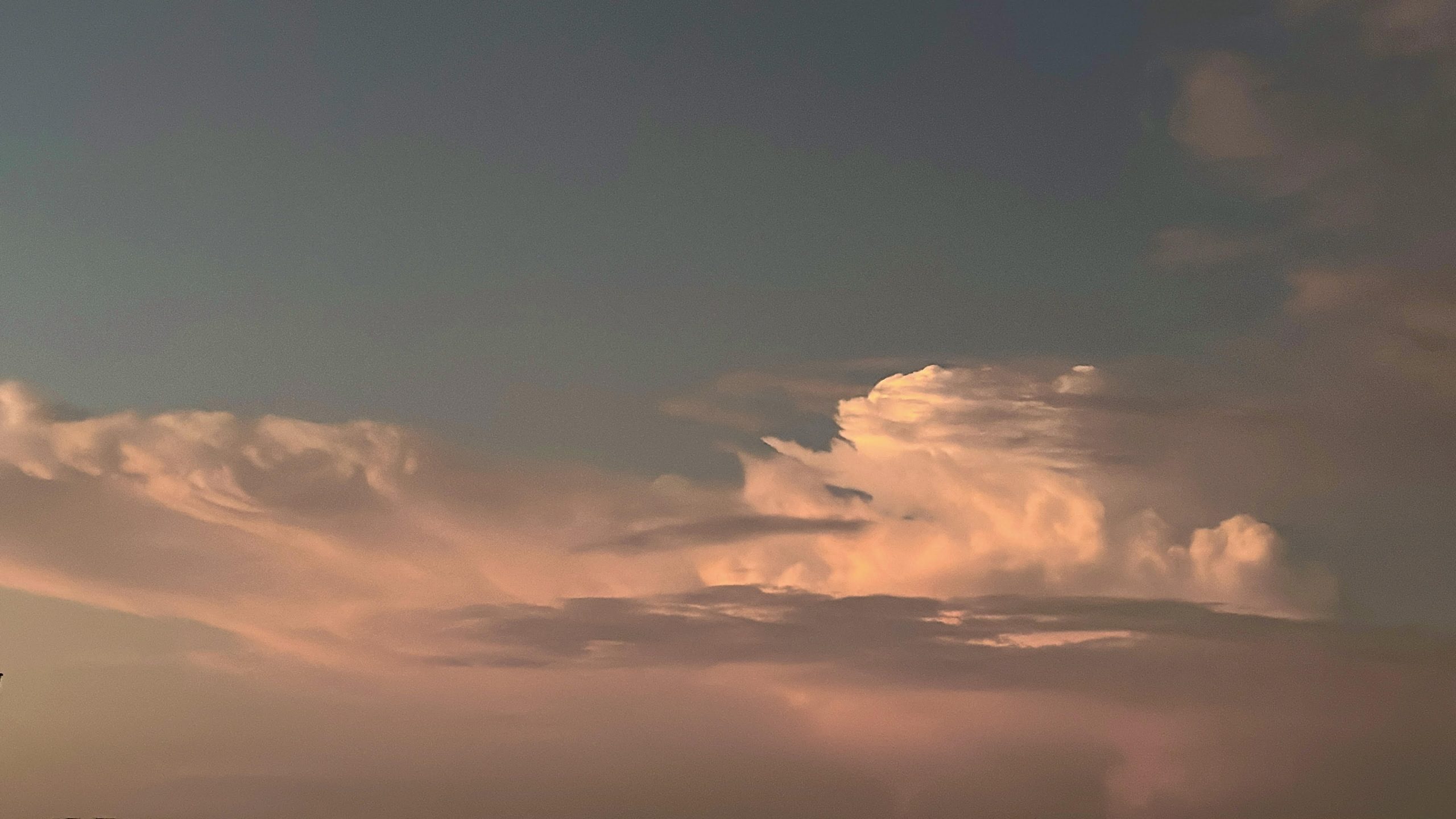 Image: Adeline Kueh, Pink clouds from my window (2024).