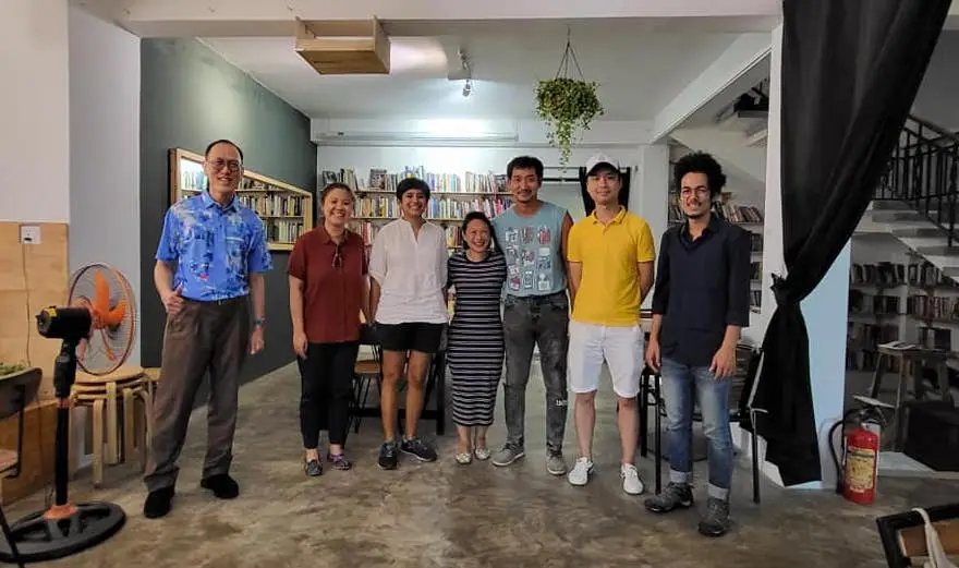 MA Asian Art Histories students and Programme Leader Jeffrey Say with Reaksmey Yean, an alumnus of the programme