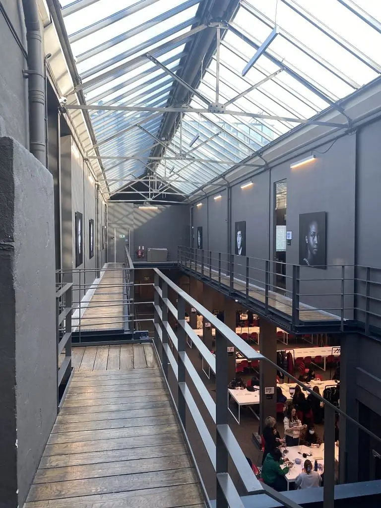 Hallways on the second floor of campus – I love the skylight.